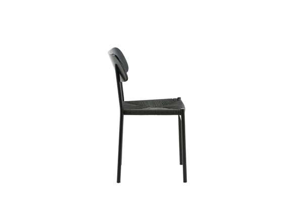 Matstolar POLLY Rattan 88x49x55cm Svart-2st