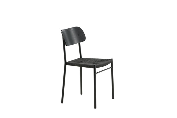 Matstolar POLLY Rattan 88x49x55cm Svart-2st