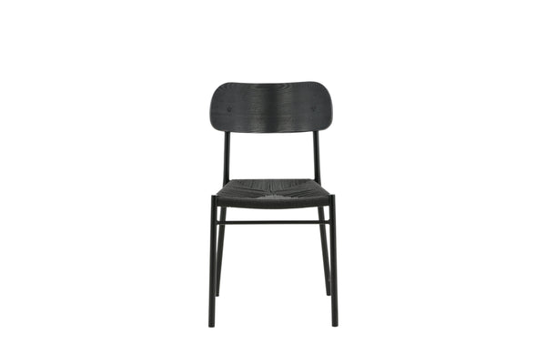Matstolar POLLY Rattan 88x49x55cm Svart-2st
