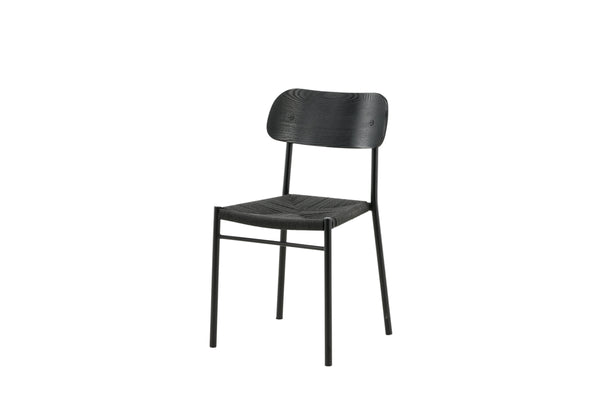 Matstolar POLLY Rattan 88x49x55cm Svart-2st