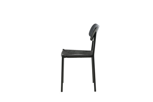 Matstolar POLLY Rattan 88x49x55cm Svart-2st