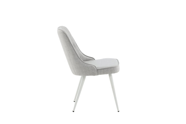 Matstolar VELVET DELUXE Polyester 88.5x50x66cm Ljusgrå-2st