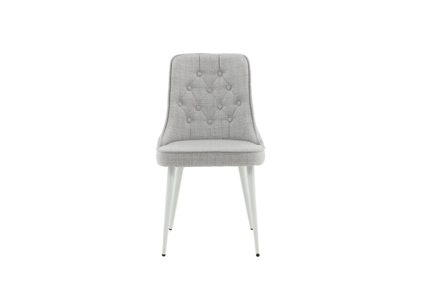 Matstolar VELVET DELUXE Polyester 88.5x50x66cm Ljusgrå-2st