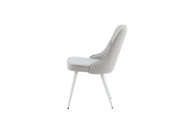 Matstolar VELVET DELUXE Polyester 88.5x50x66cm Ljusgrå-2st