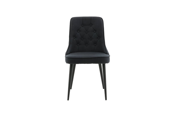 Matstolar VELVET DELUXE Polyester 88.5x50x66cm Svart-2st