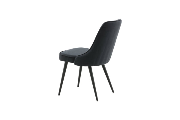 Matstolar VELVET DELUXE Polyester 88.5x50x66cm Svart-2st