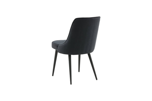 Matstolar VELVET DELUXE Polyester 88.5x50x66cm Svart-2st