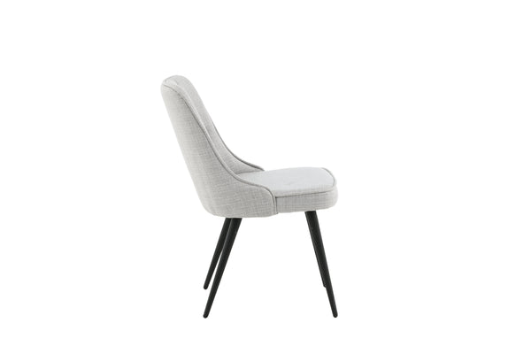 Matstolar VELVET DELUXE Polyester 88.5x50x66cm Grå-2st