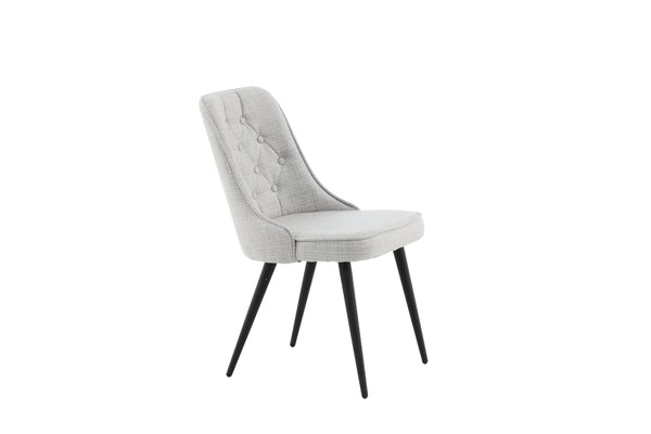 Matstolar VELVET DELUXE Polyester 88.5x50x66cm Grå-2st