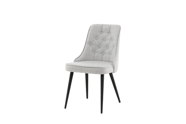 Matstolar VELVET DELUXE Polyester 88.5x50x66cm Grå-2st