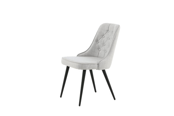 Matstolar VELVET DELUXE Polyester 88.5x50x66cm Grå-2st