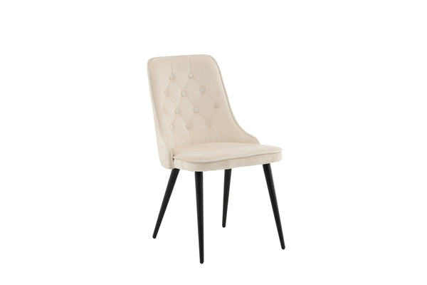 Matstolar VELVET DELUXE Sammet 88.5x50x66cm Beige-2st