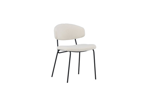 Matstolar CHICO Boucle 2-Pack Vit