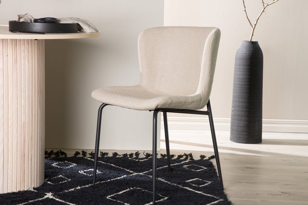 Matstolar MODESTO Boucle 2-Pack Beige