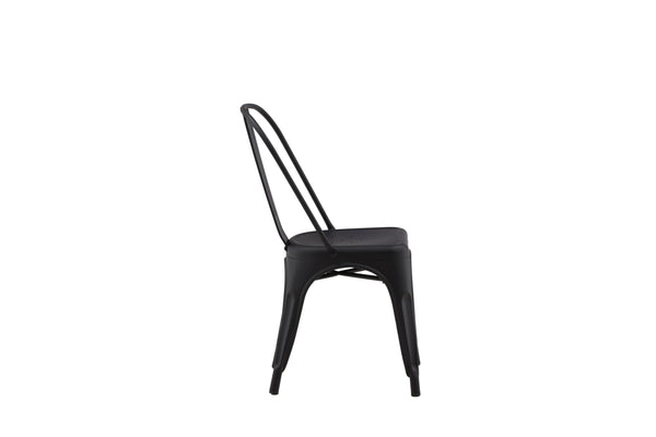Matstolar TEMPE Stål 85x45x53cm Svart-4st