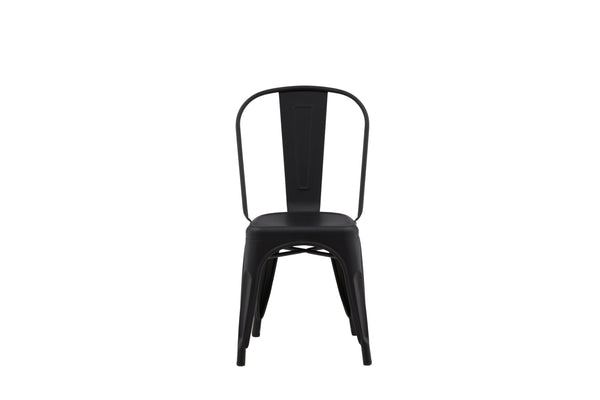 Matstolar TEMPE Stål 85x45x53cm Svart-4st