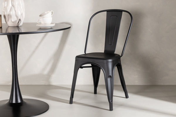 Matstolar TEMPE Stål 85x45x53cm Svart-4st