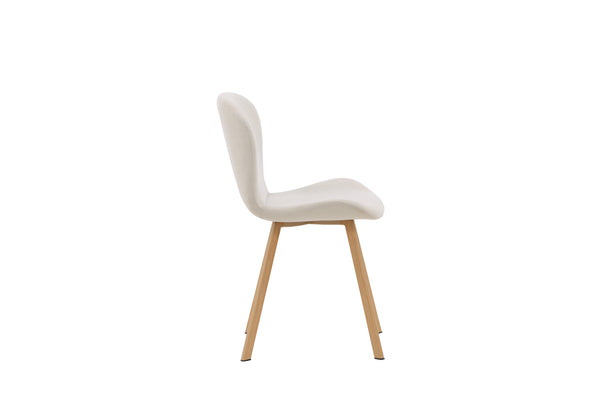 Esszimmerstühle LILJA Leinen 80x48x50cm Beige-2St
