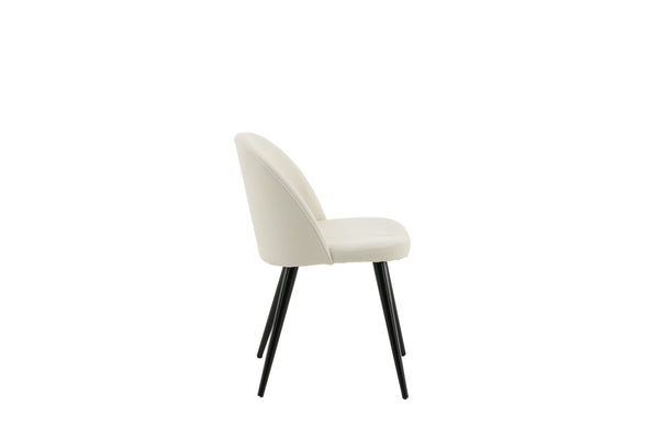 Matstolar VELVET Manchester 77x50x48cm Vit-2st