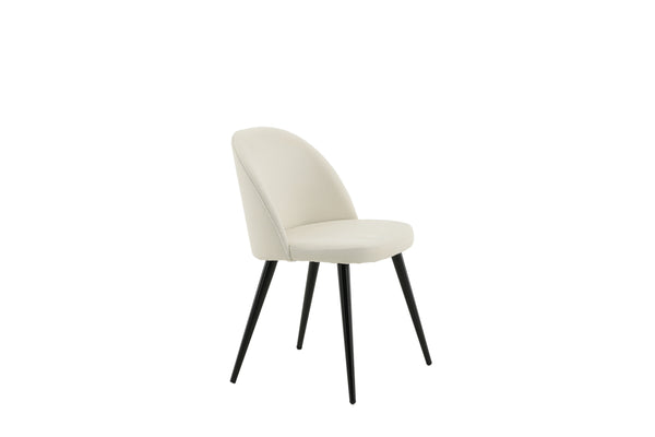 Matstolar VELVET Manchester 77x50x48cm Vit-2st