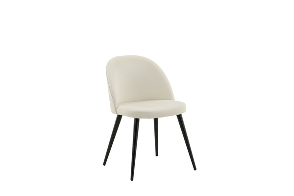 Matstolar VELVET Manchester 77x50x48cm Vit-2st