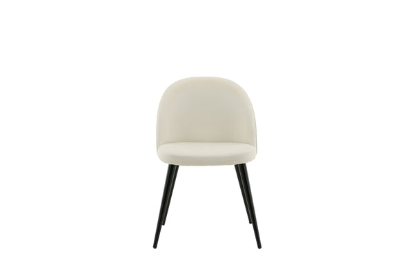 Matstolar VELVET Manchester 77x50x48cm Vit-2st