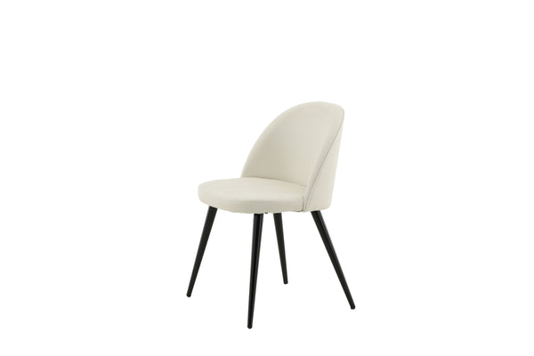 Matstolar VELVET Manchester 77x50x48cm Vit-2st