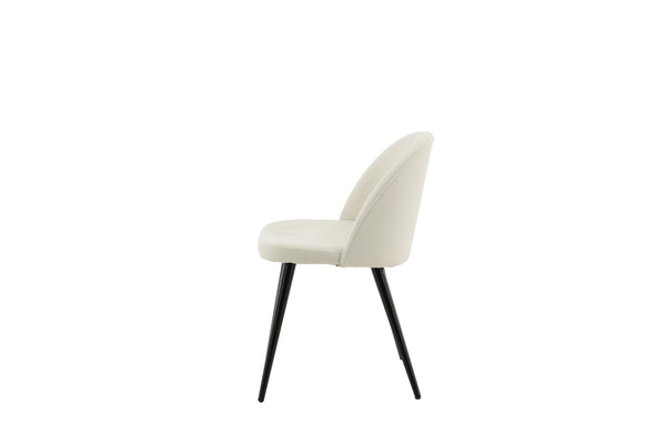 Matstolar VELVET Manchester 77x50x48cm Vit-2st