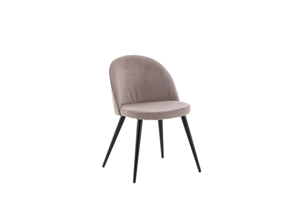 Matstolar VELVET Manchester 76.5x50x57cm Dammigt rosa-2st