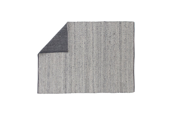 Rektangulär matta GANGA Ull 240x170cm-Silver