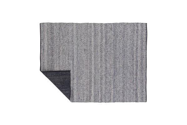 Rechteckiger Teppich GANGA Wolle 240x170cm-Grau
