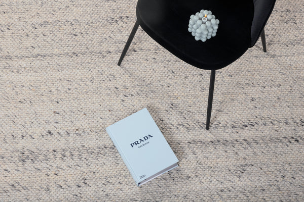 Rectangular rug GANGA Wool 300x200cm-White