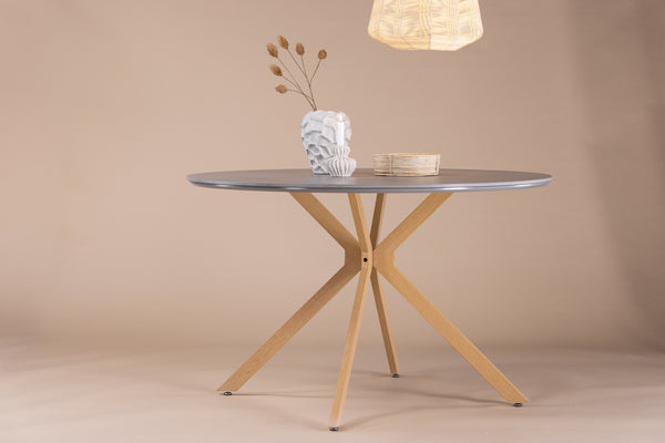 MATBORD PIAZZA Spraystone ⌀120 cm-Grå