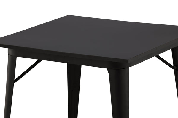 MATBORD TEMPE MDF 80x80 cm-Svart
