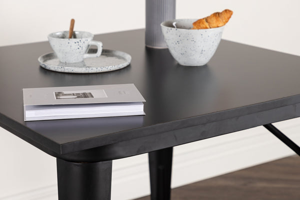 MATBORD TEMPE MDF 80x80 cm-Svart