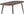 Matbord SANFORD MDF Mörkbrun