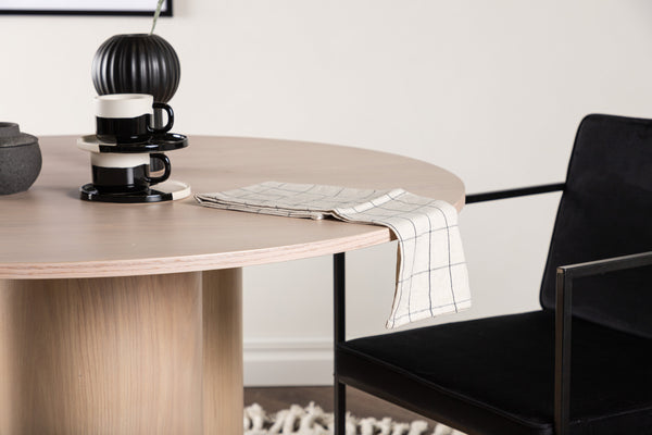 Matbord OLIVIA MDF ⌀110 Vitputsad