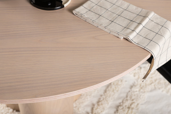 Matbord OLIVIA MDF ⌀110 Vitputsad