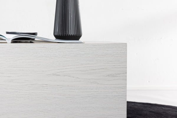 Soffbord YORK 40x80X60cm-MDF Vitputsad