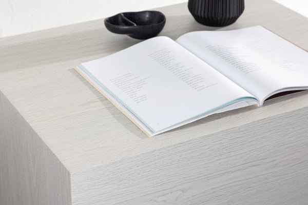 Soffbord YORK 40x80X60cm-MDF Vitputsad