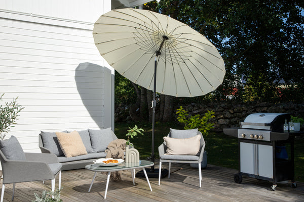 Sonnenschirm PALMETTO Aluminium ⌀270 Weiß