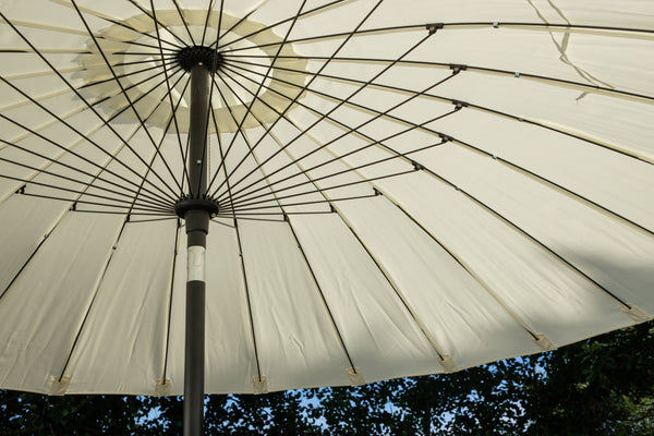 Sonnenschirm PALMETTO Aluminium ⌀270 Weiß