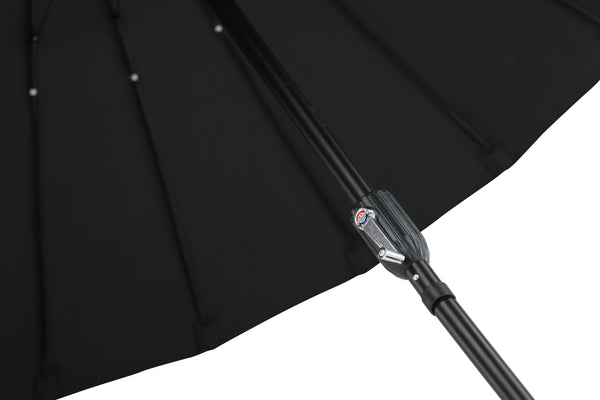 Parasoll PALMETTO Aluminium ⌀270 Svart