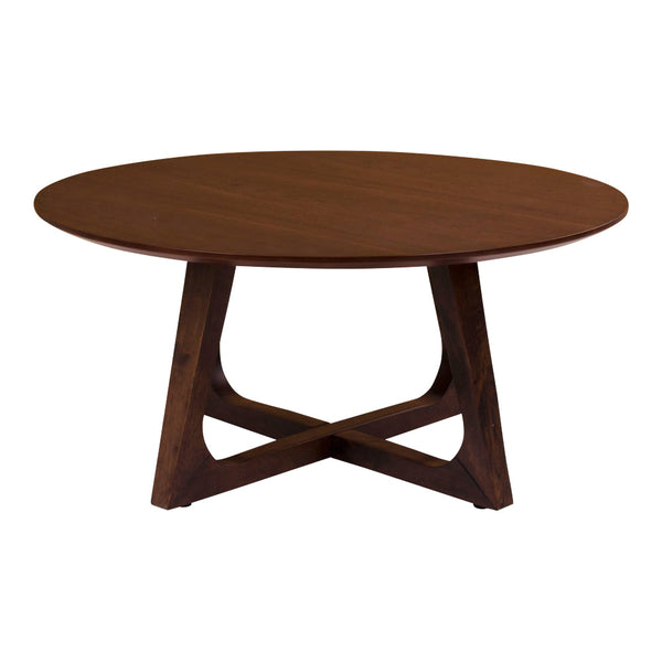 Soffbord HELLERUP MDF Ø75x36 cm Brun
