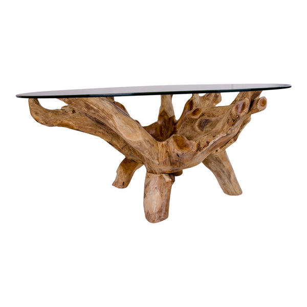 Soffbord AMAZONAS Teak Ø110x50 Natur