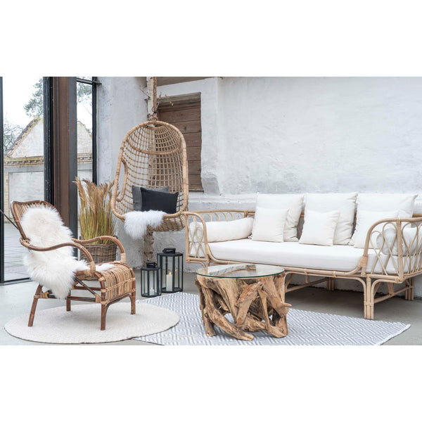 Soffbord GRAND CANYON Teak Ø60x40 cm Natur