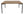 Soffbord LUGANO EK 90x90x45 Natur
