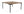 Soffbord LUGANO EK 90x90x45 Natur