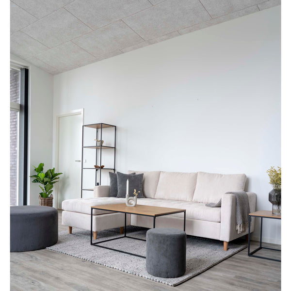 Soffbord VITA Stål 60x90x45 Natur