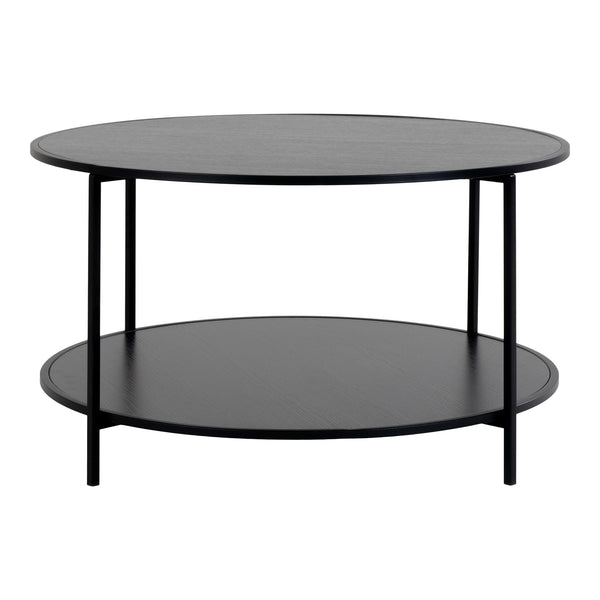 Soffbord VITA Stål Ø80x45 cm Svart